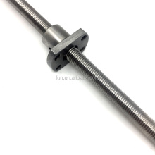 8mm threaded ball screw stainless steel lead screw kugelumlaufspindel